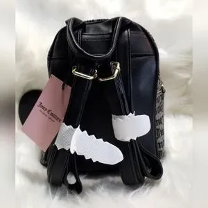 Juicy Couture - Mini Backpack and Coinpurse NWT NWT! JUICY COUTURE BLACK MULTI ROSE WORDPLAY MINI BACKPACK W  main image 2